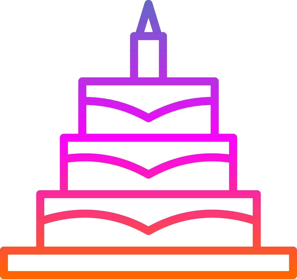 Birthday Cake  Vector Icon Design