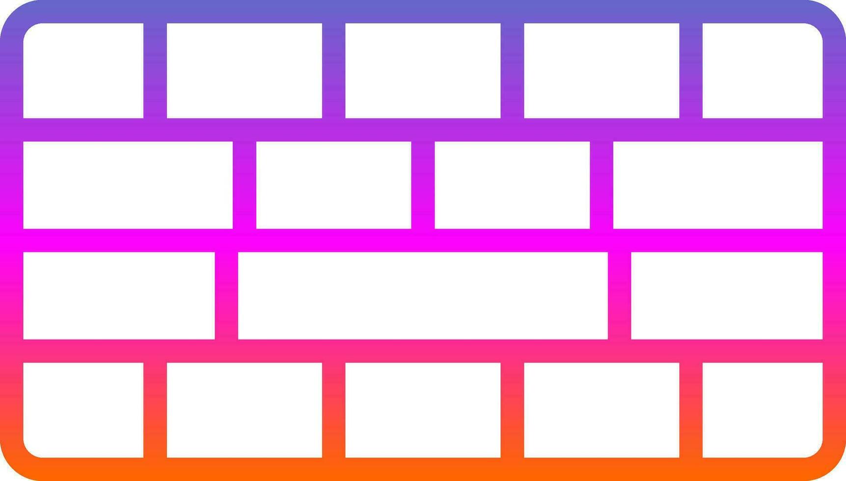 Brickwall  Vector Icon Design