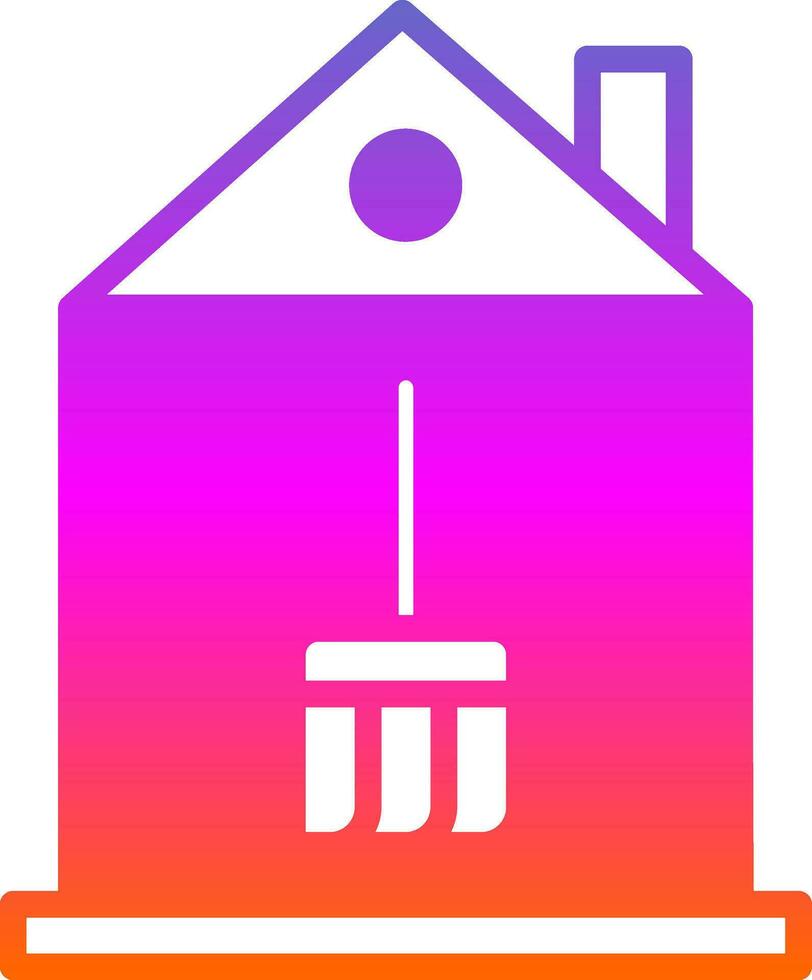 House Cleaning Vector Icon Design