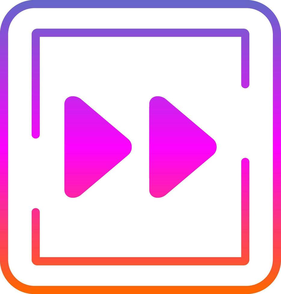 Fast Forward Vector Icon Design