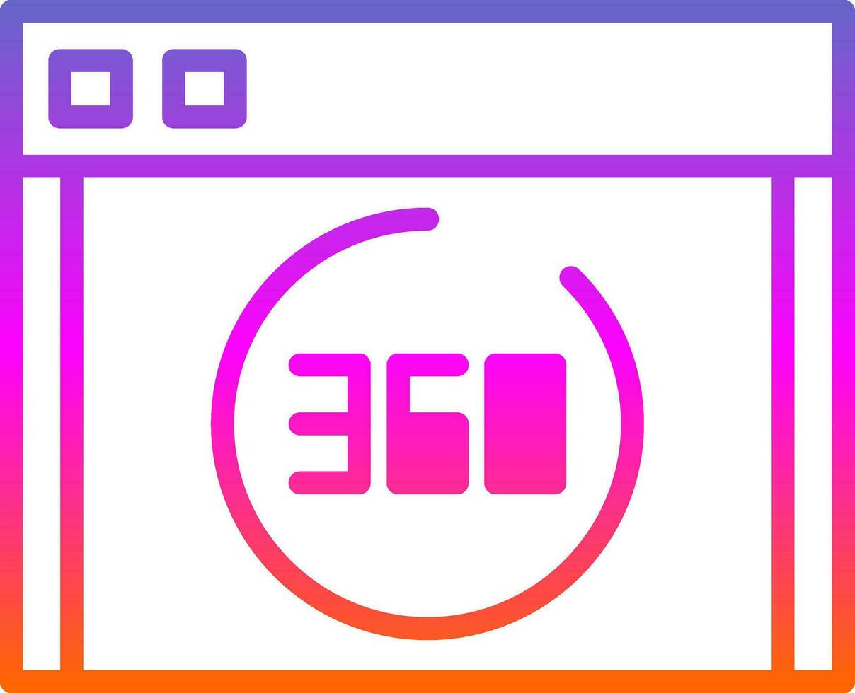 Virtual tour Vector Icon Design
