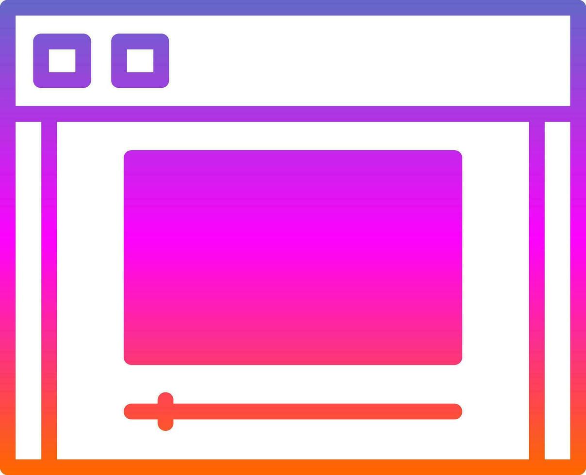 Video stream Vector Icon Design