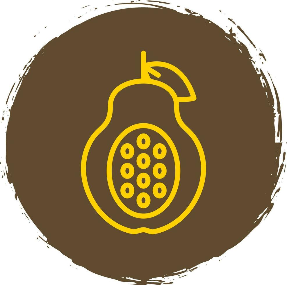 Papaya Vector Icon Design