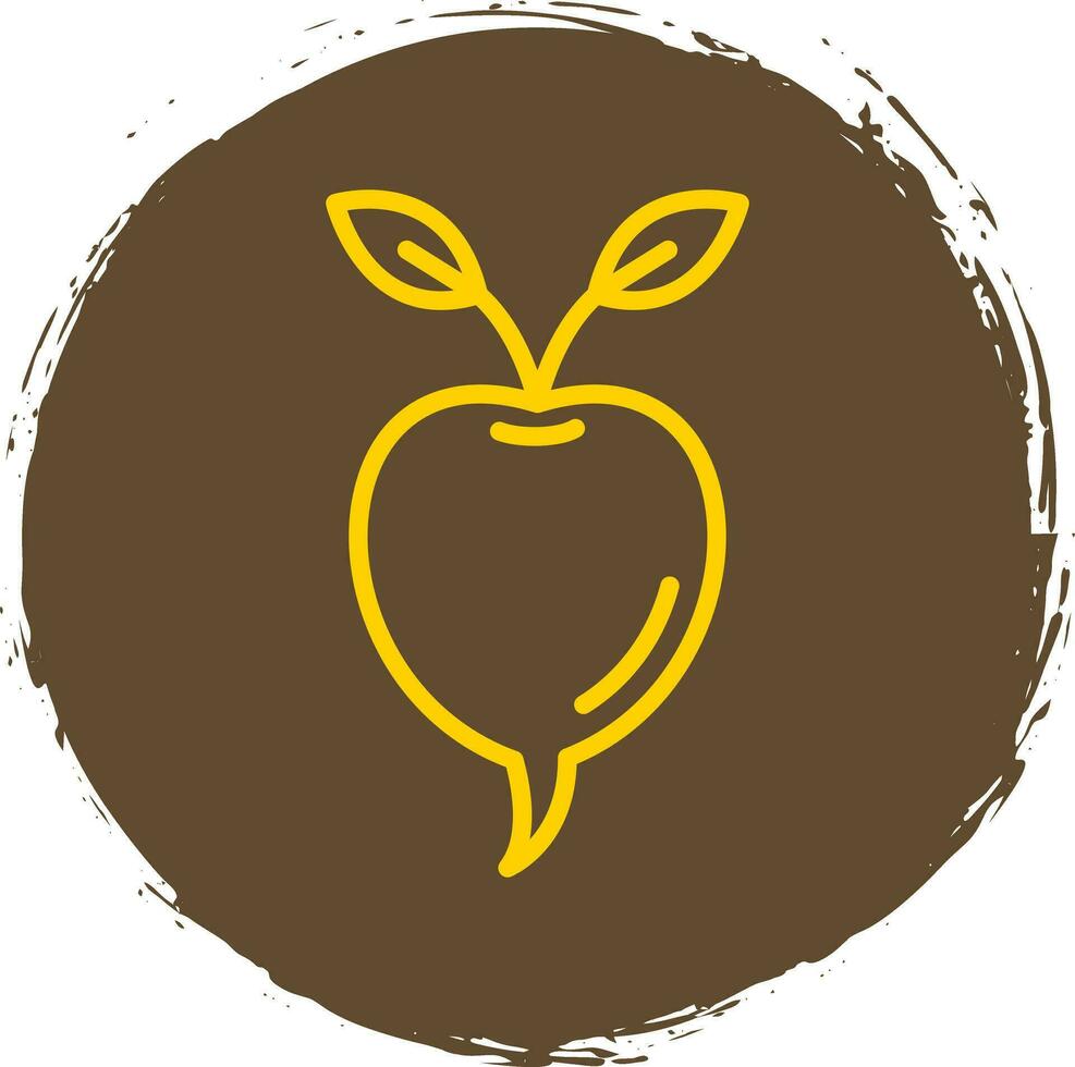 Radish Vector Icon Design