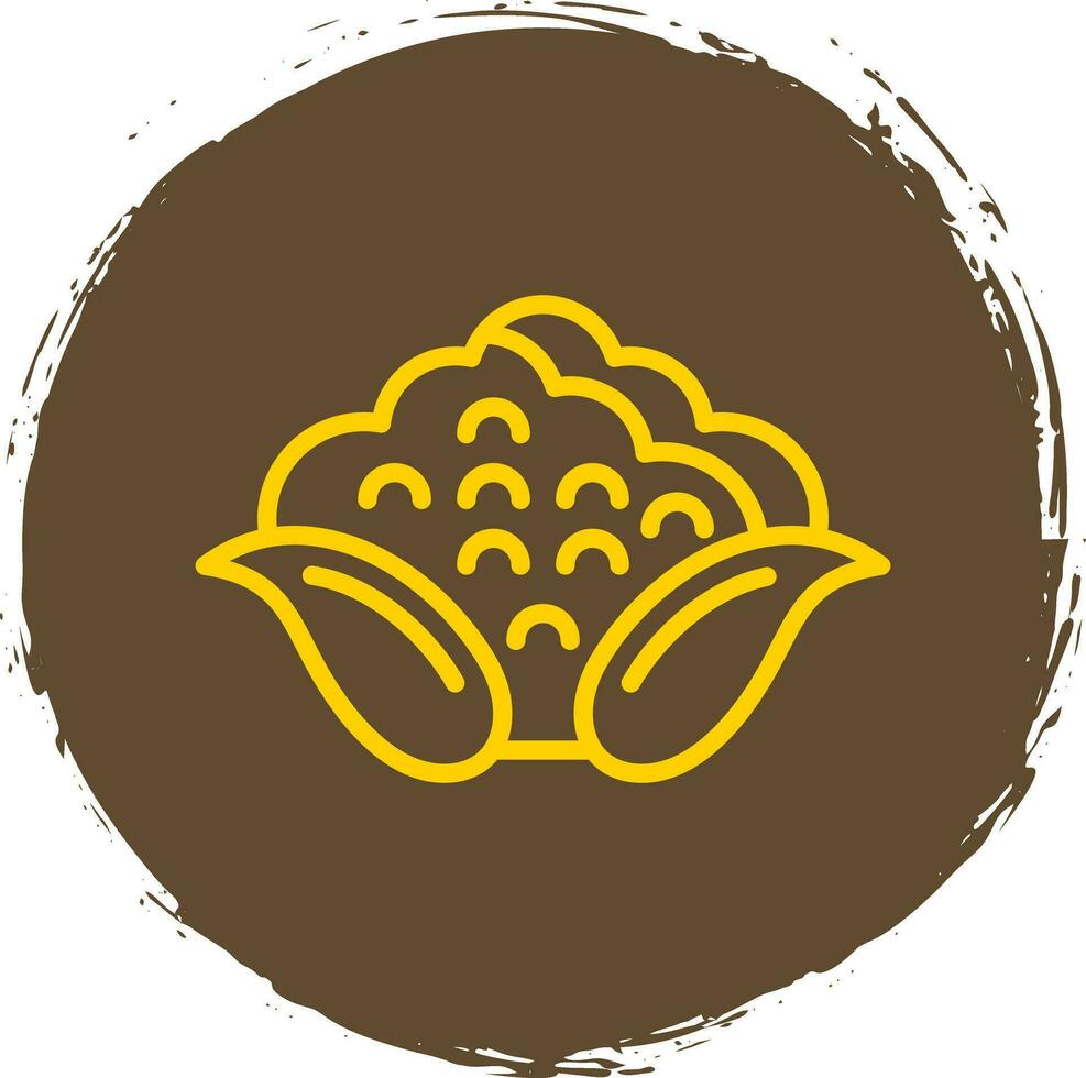 Cauliflower Vector Icon Design