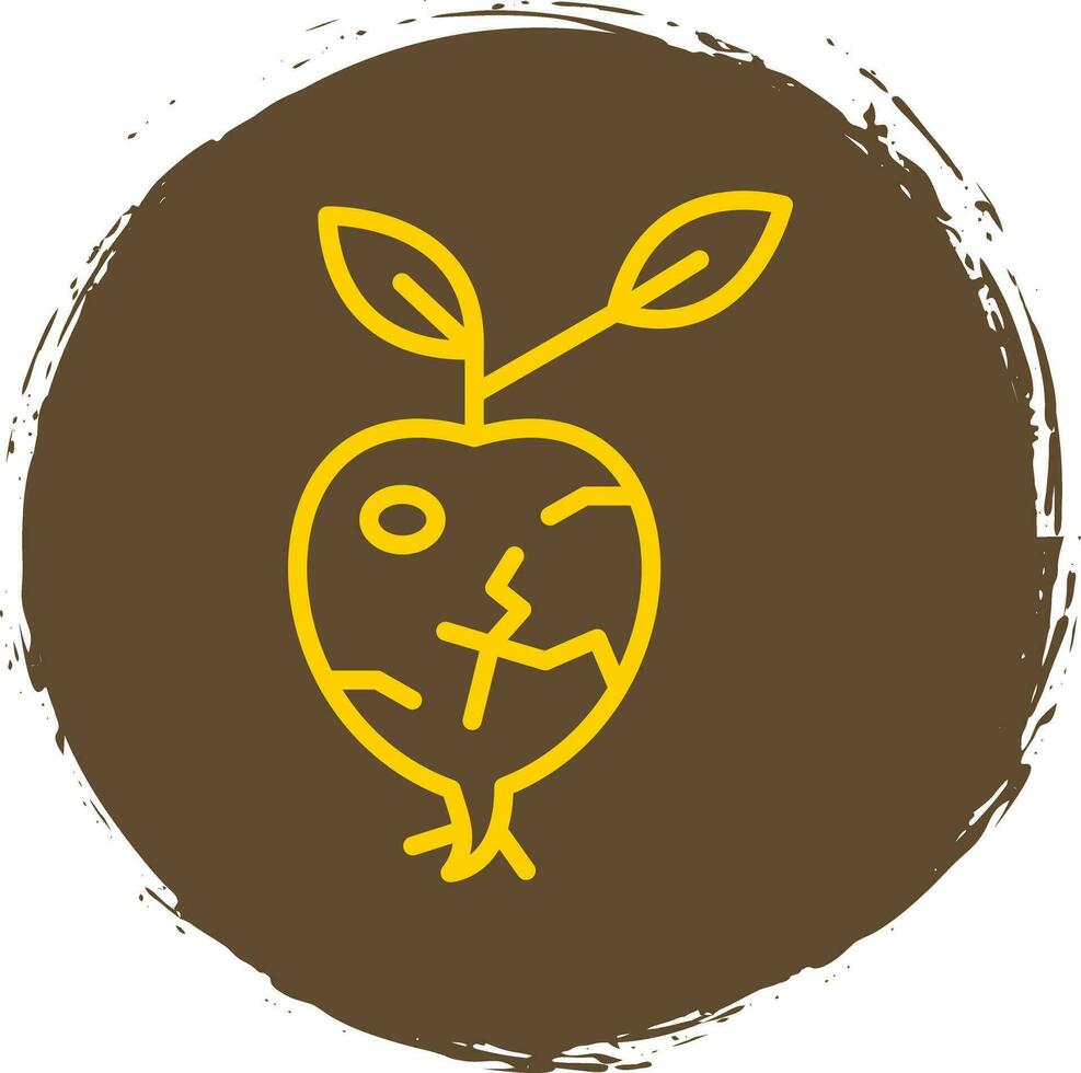 Kohlrabi Vector Icon Design