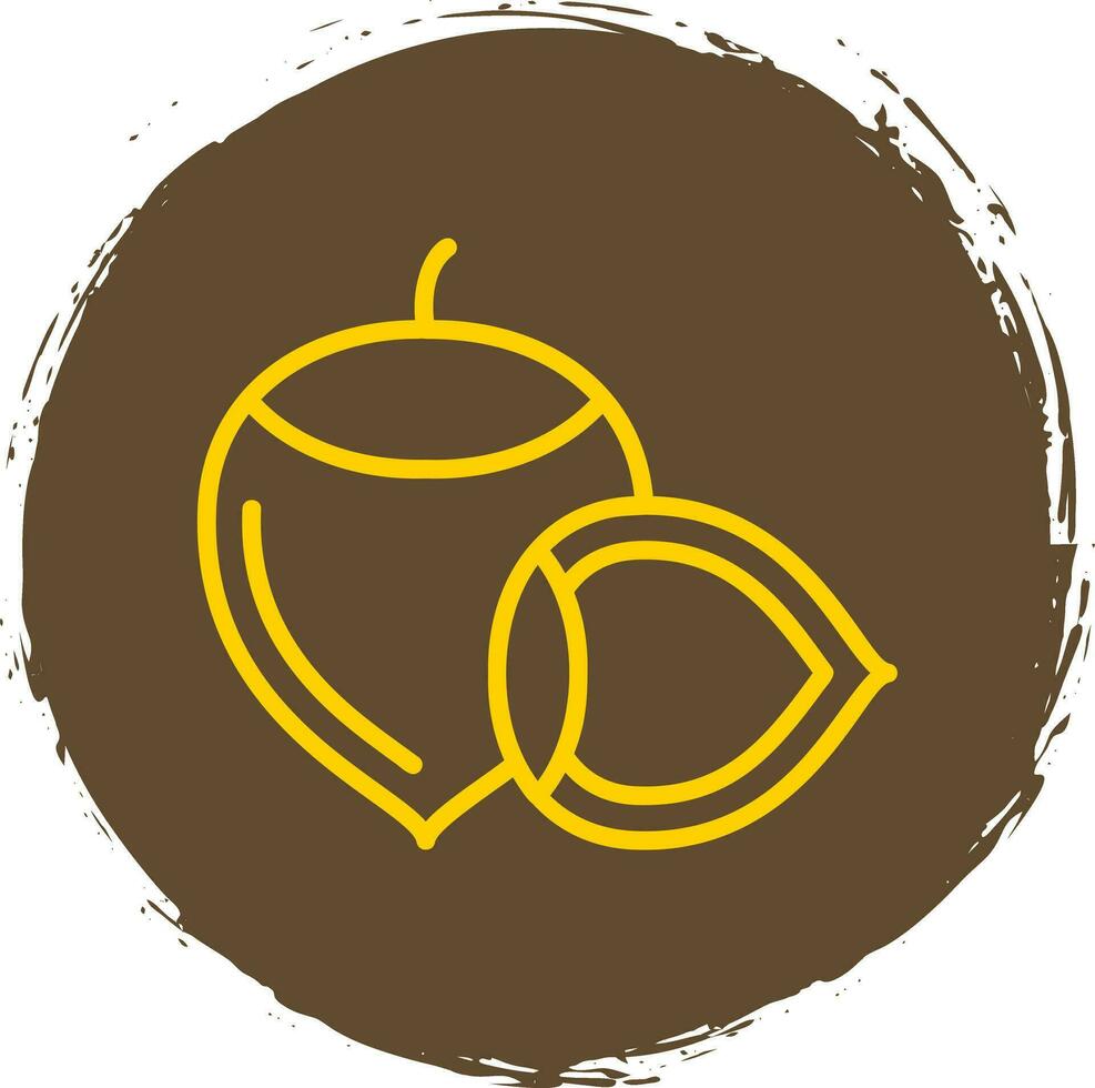 Hazelnut Vector Icon Design