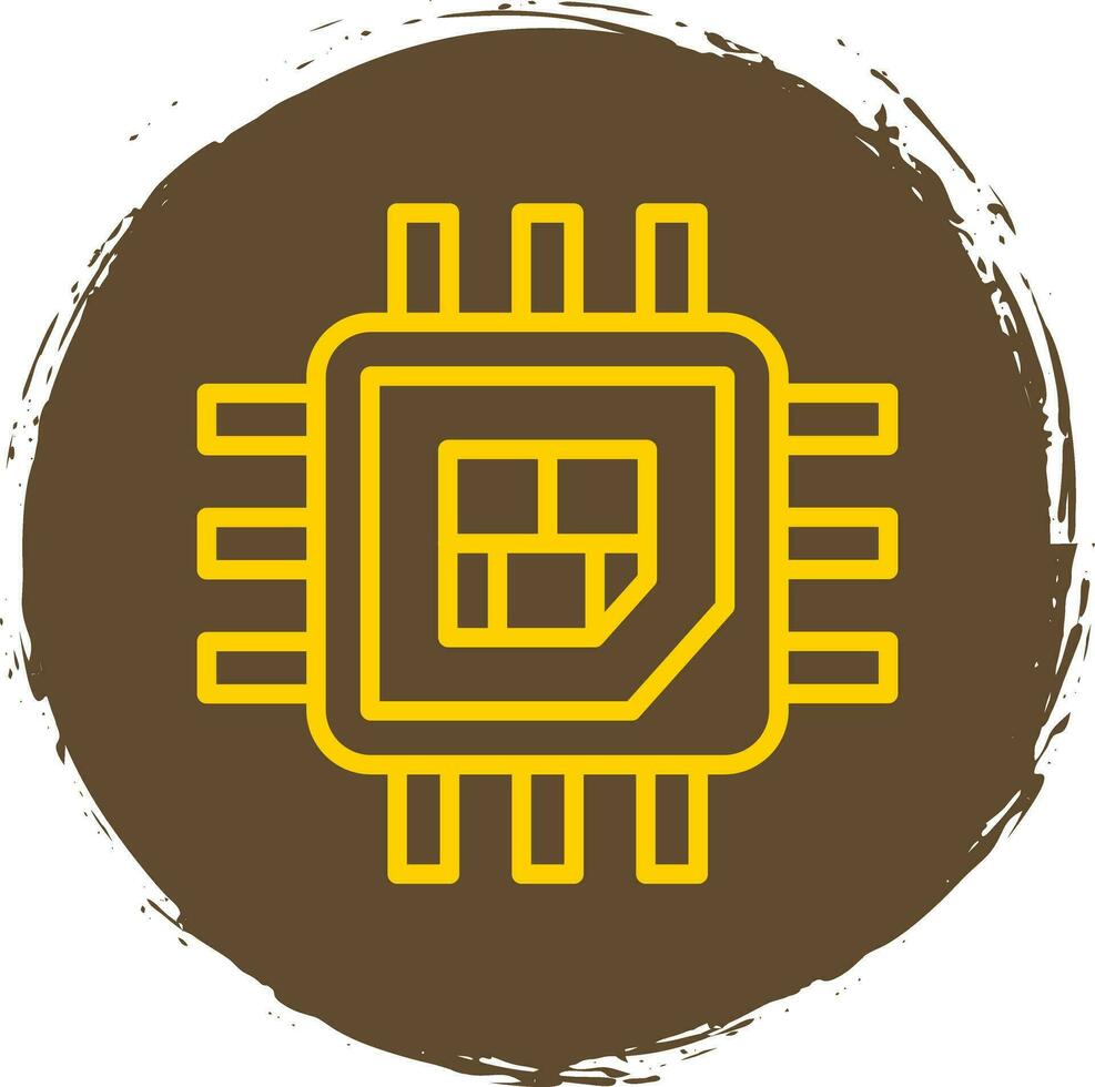 Processor  Vector Icon Design