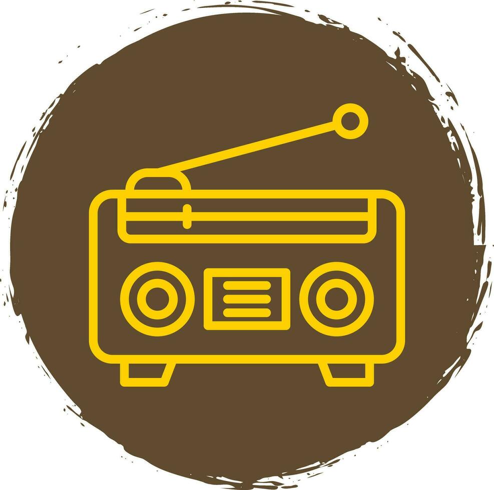 radio vector icono diseño