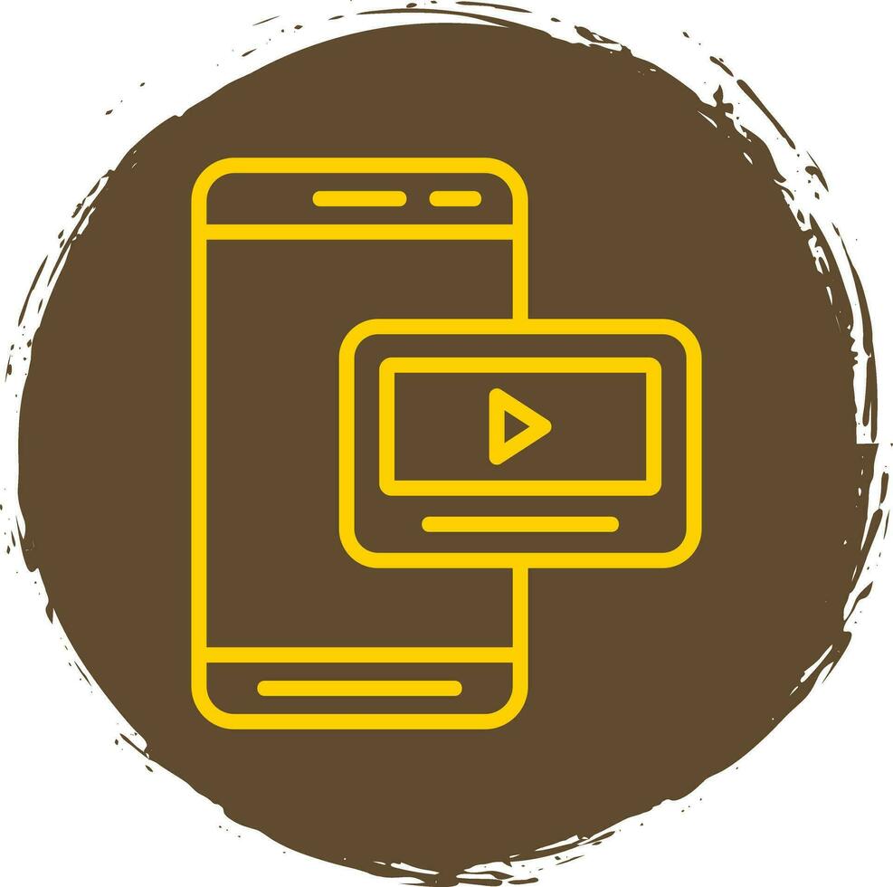 Mobile Video  Vector Icon Design