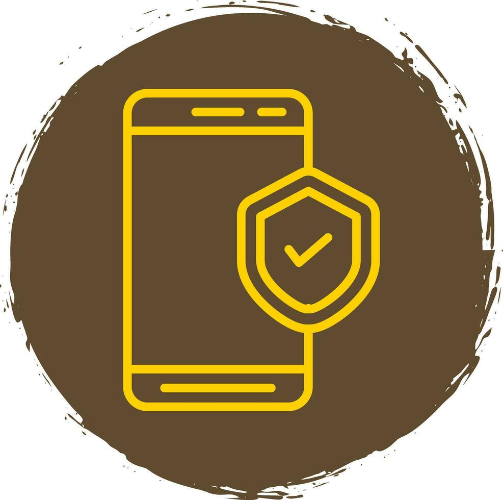 Mobile Security  Vector Icon Design