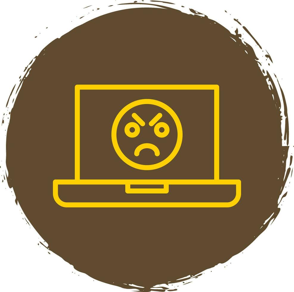 Angry Face  Vector Icon Design
