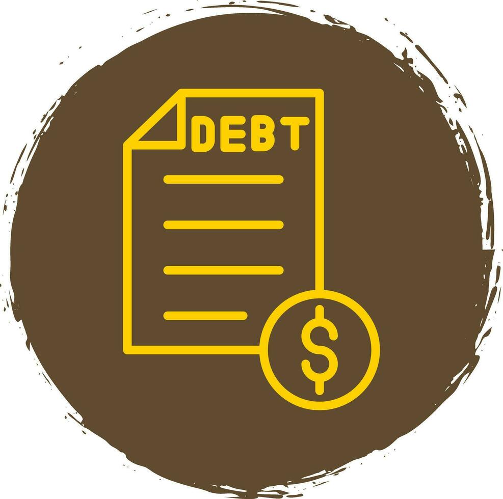 Debt Vector Icon Design