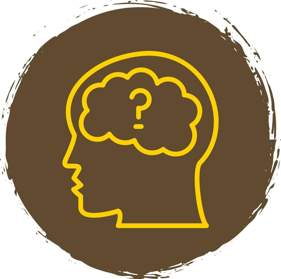 Mental Disorder Vector Icon Design