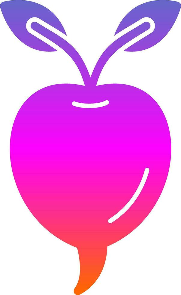 Radish Vector Icon Design