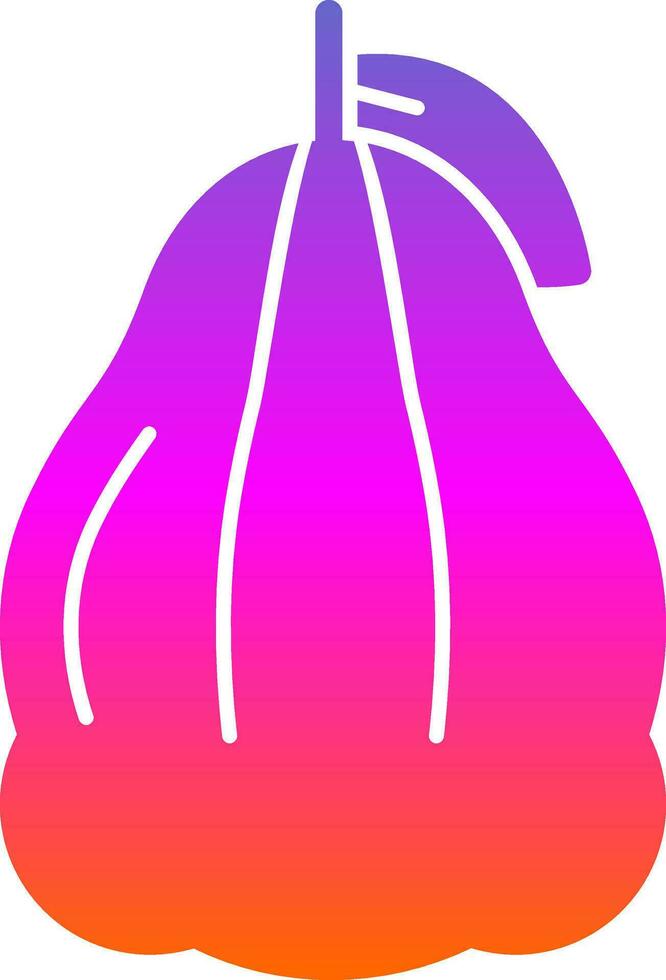 Rose Apple Vector Icon Design