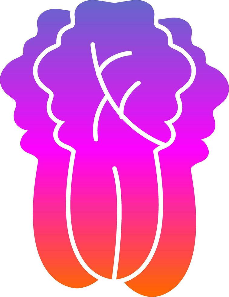 Napa Cabbage Vector Icon Design