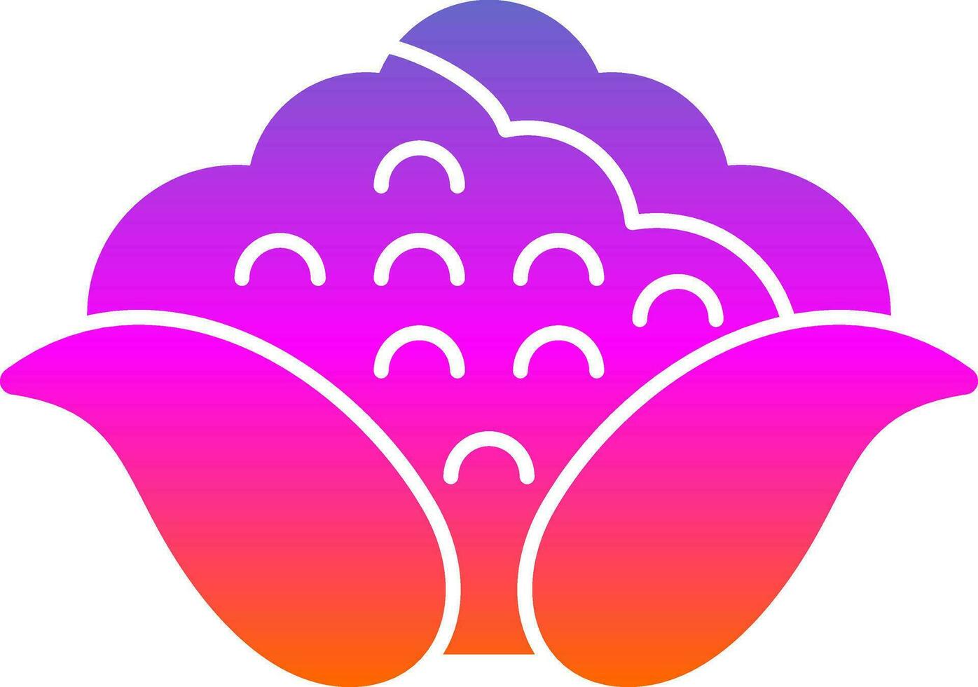 Cauliflower Vector Icon Design