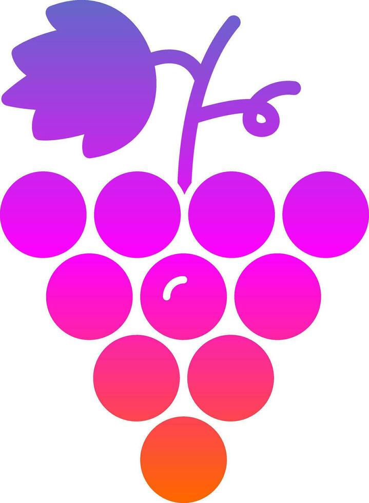 Grapes Vector Icon Design