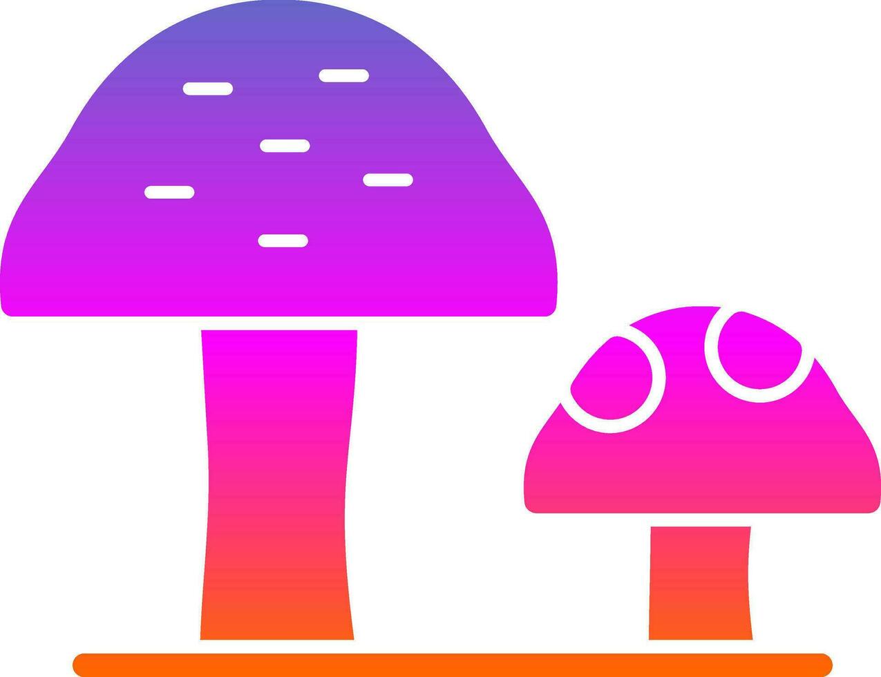 Mushrooms Vector Icon Design