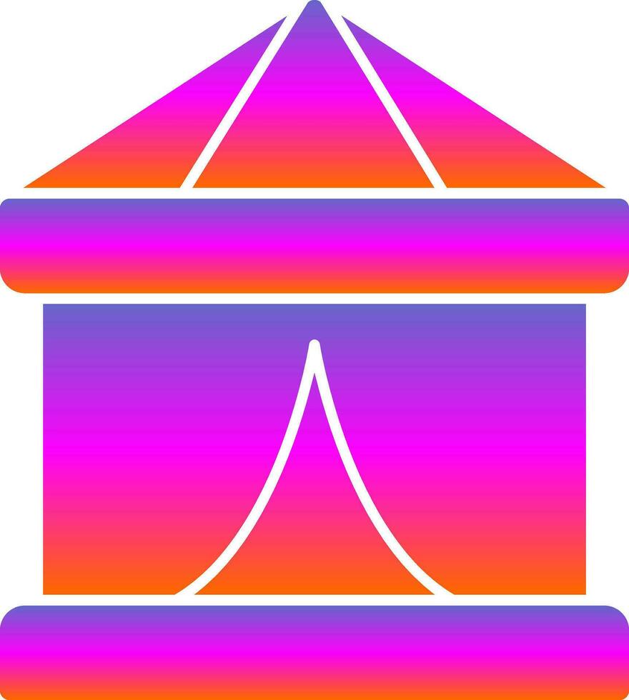 Circus Tent  Vector Icon Design