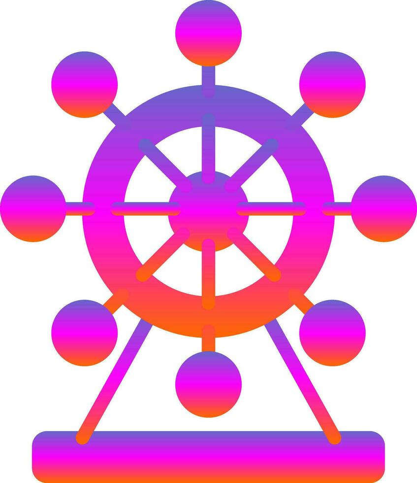 Ferris Wheel  Vector Icon Design