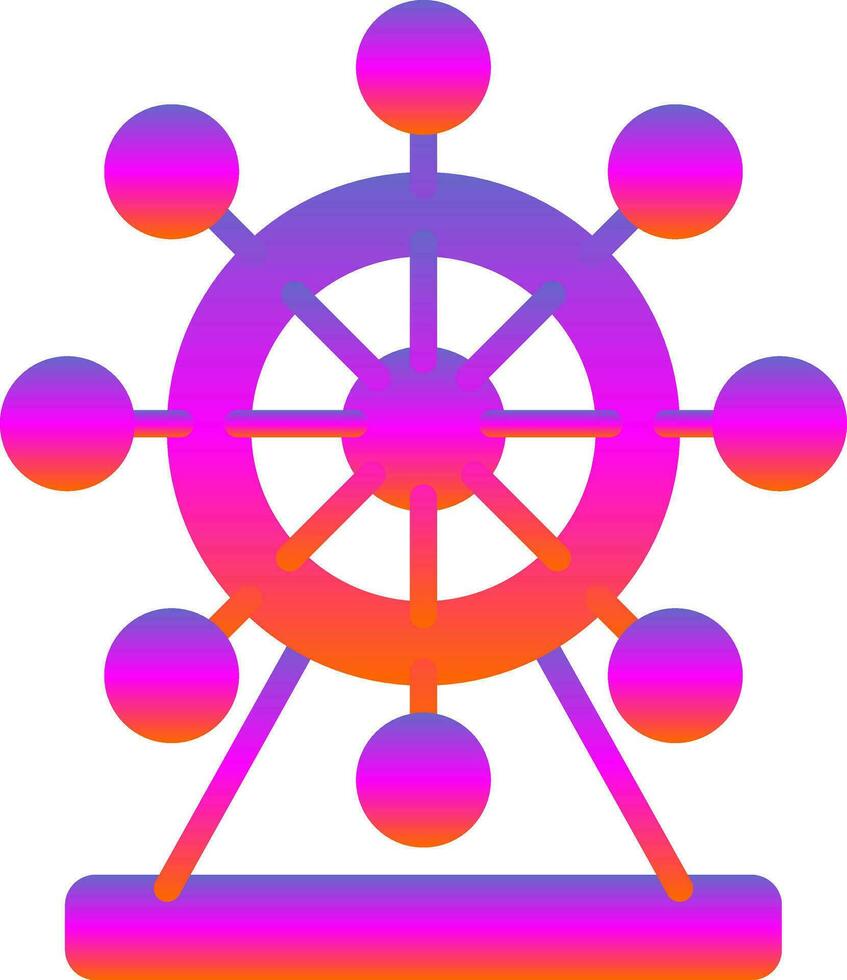 Ferris Wheel  Vector Icon Design