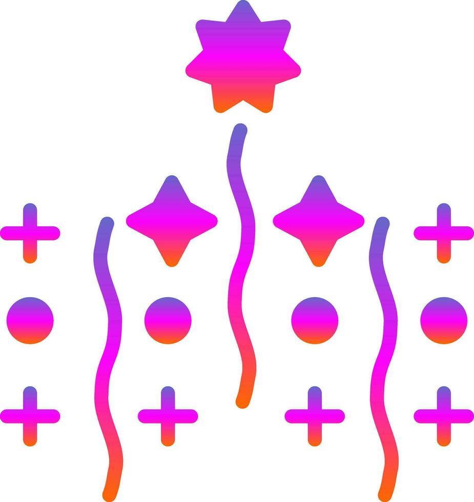 Confetti  Vector Icon Design