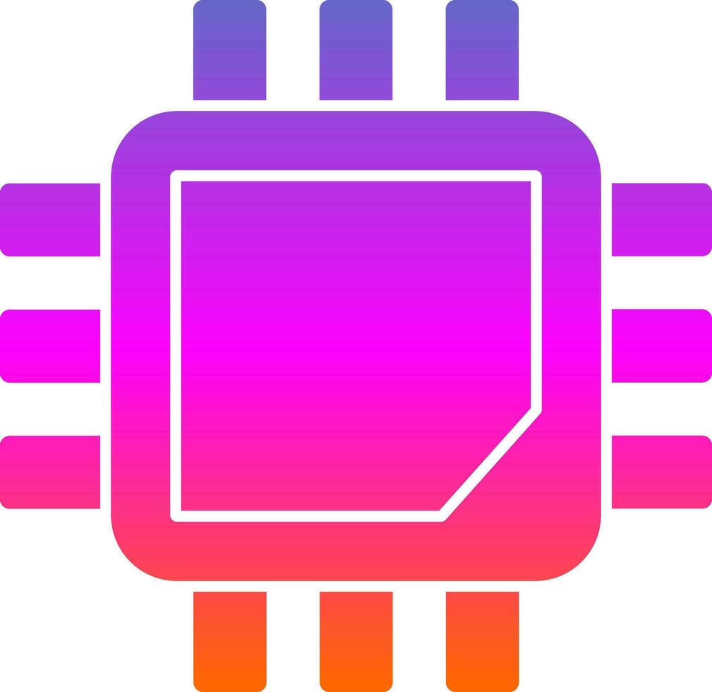 Processor  Vector Icon Design
