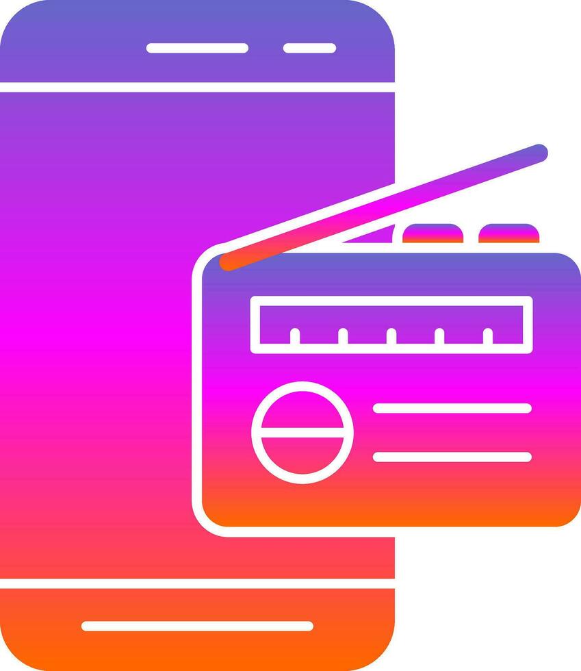 Mobile Radio  Vector Icon Design
