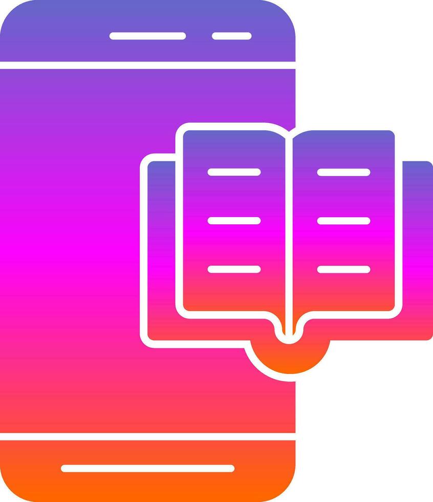 Reading Book  Vector Icon Design