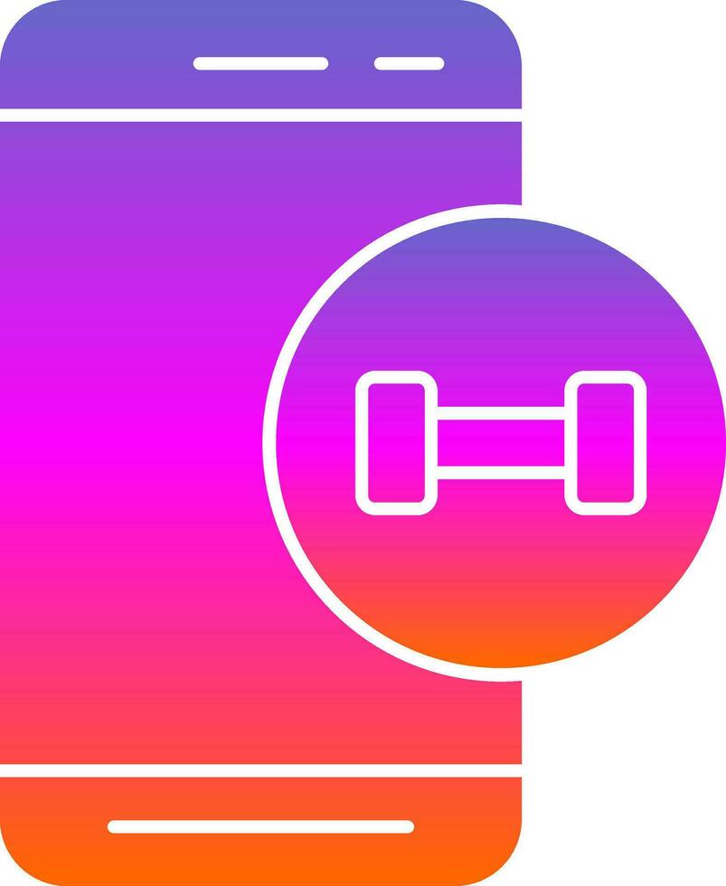 Fitness App  Vector Icon Design