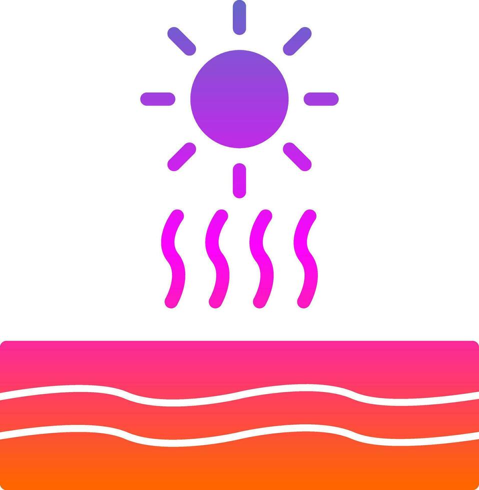 diseño de icono de vector de sol