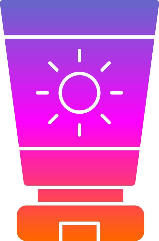 Sunblock  Vector Icon Design