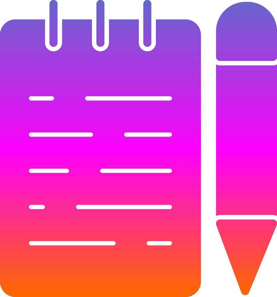 Notepad  Vector Icon Design