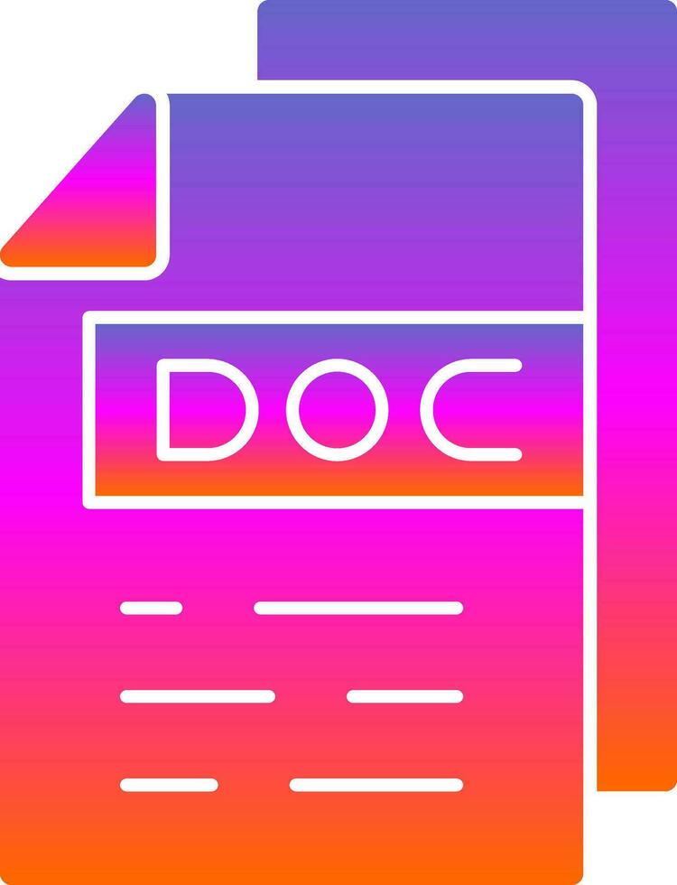 Doc  Vector Icon Design