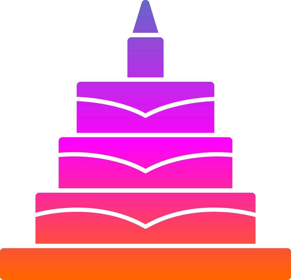 Birthday Cake  Vector Icon Design