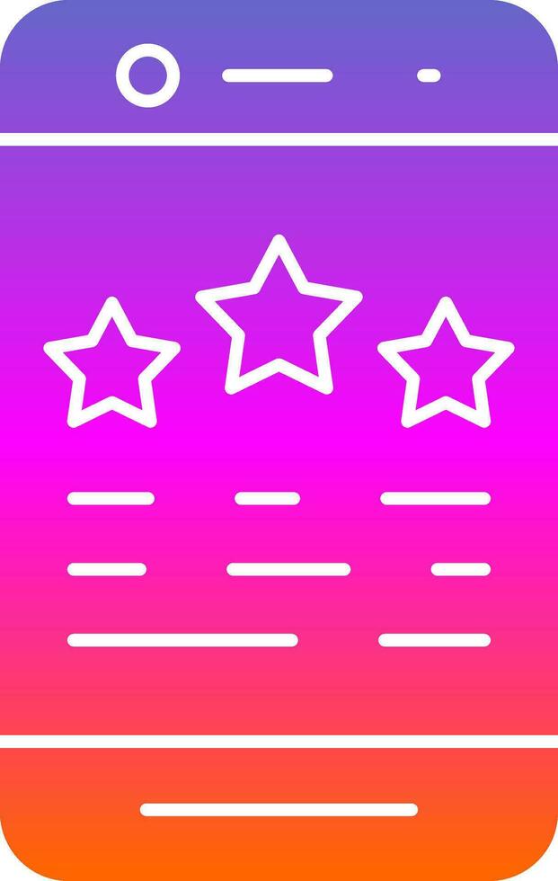 Rating  Vector Icon Design