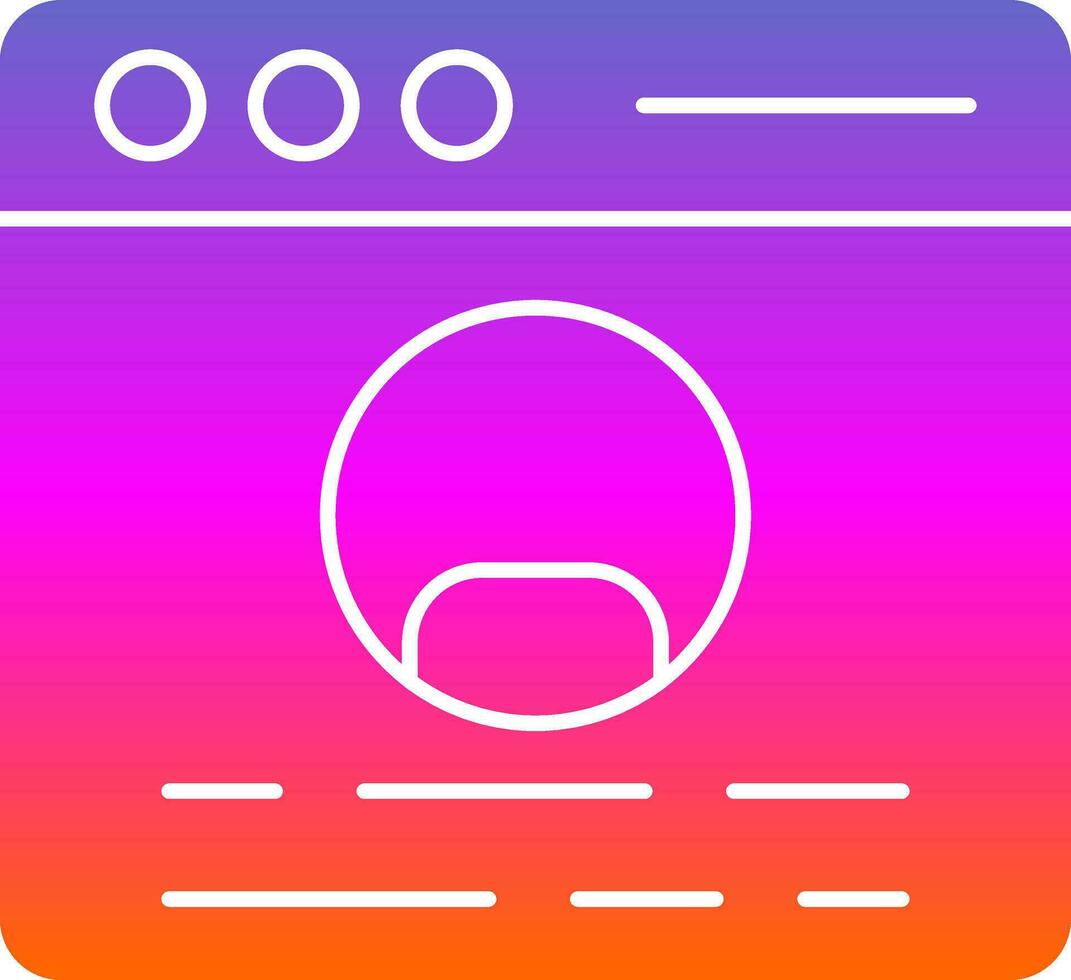 Profile  Vector Icon Design