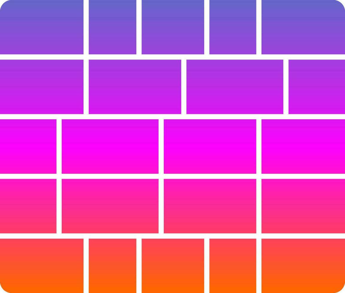 Brickwall  Vector Icon Design