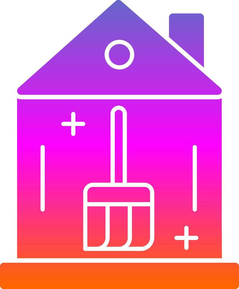 House Cleaning Vector Icon Design