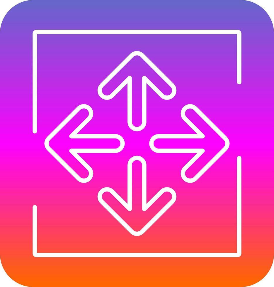 Expand Arrows Vector Icon Design