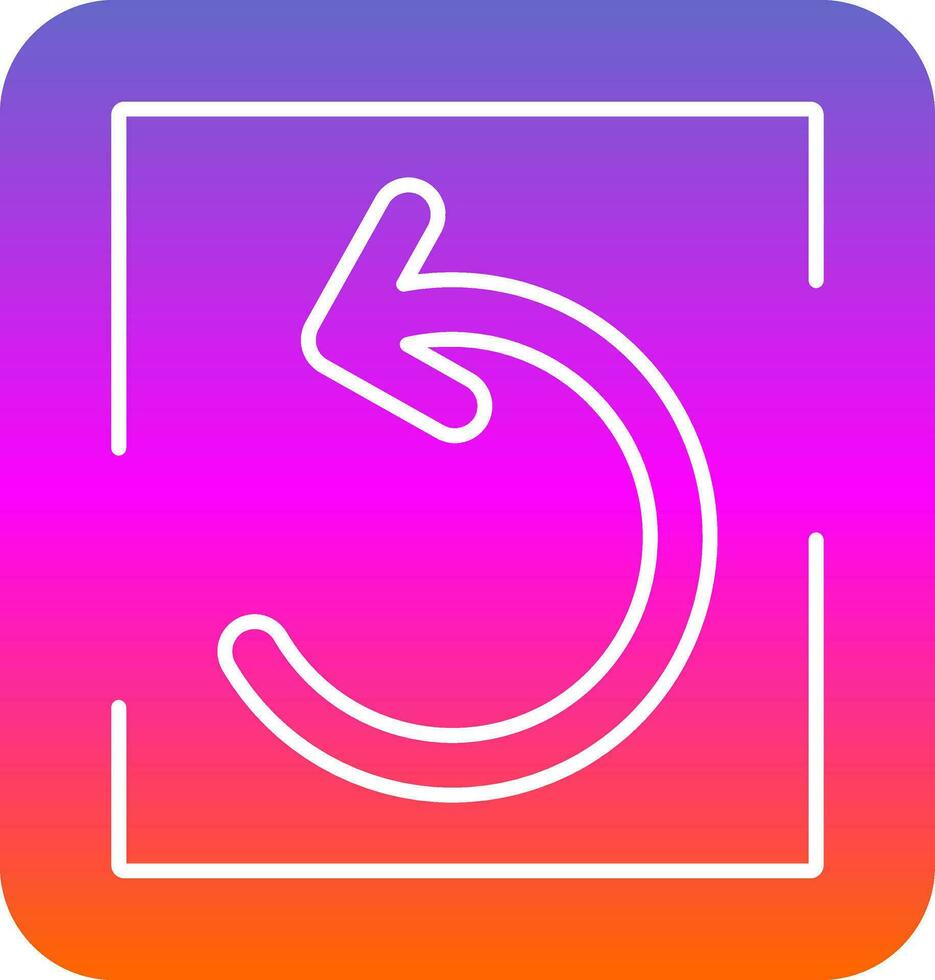 Undo Vector Icon Design