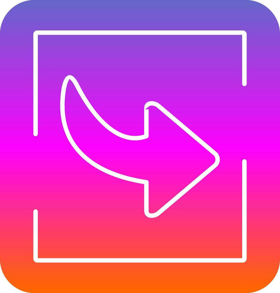Down Right Arrow Vector Icon Design