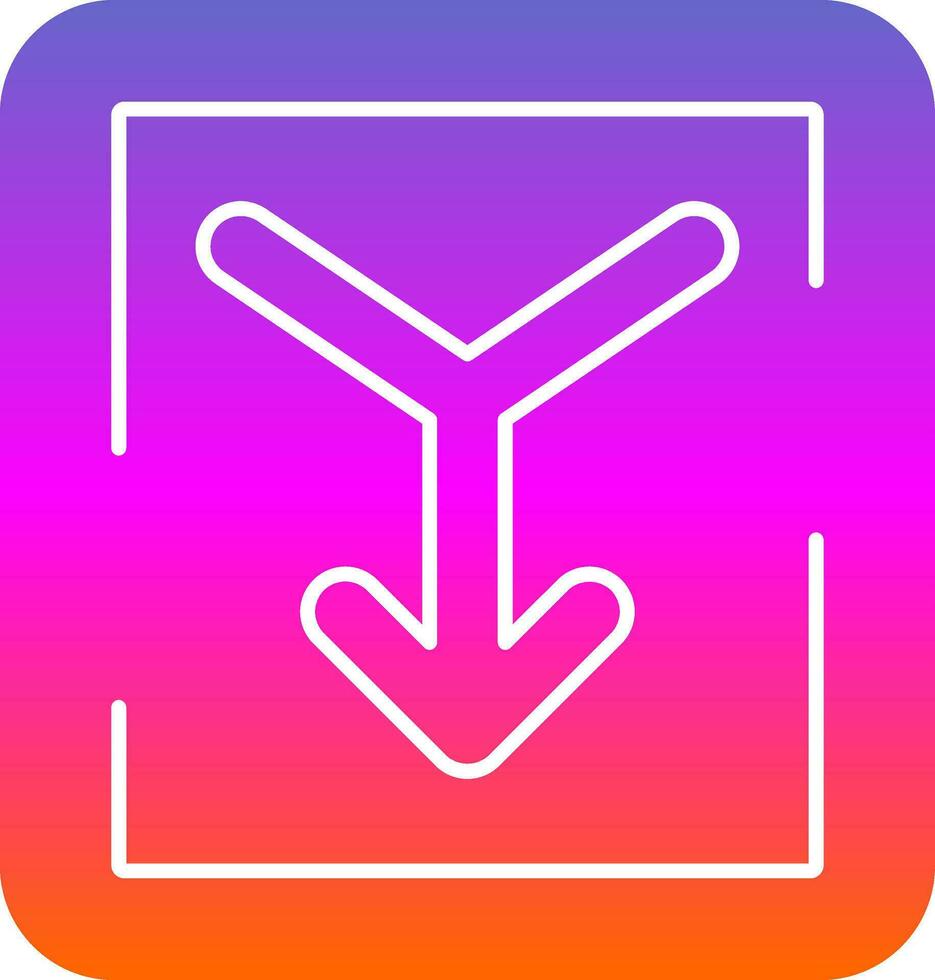 Merge Vector Icon Design