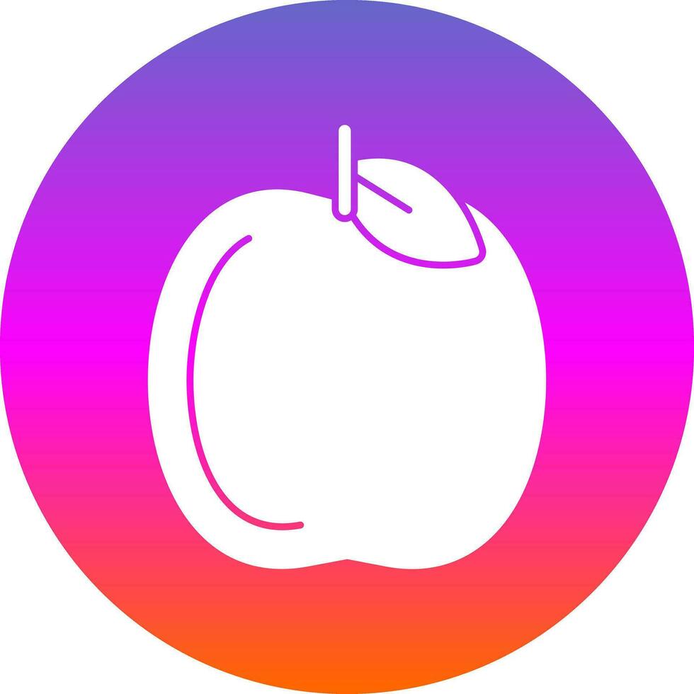 diseño de icono de vector de manzana