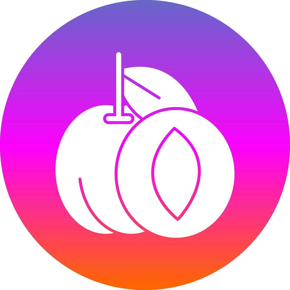 Apricot Vector Icon Design
