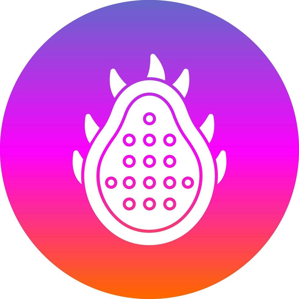 Dragon Fruit Vector Icon Design