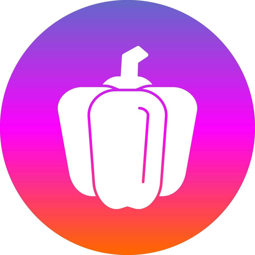 Bell Pepper Vector Icon Design