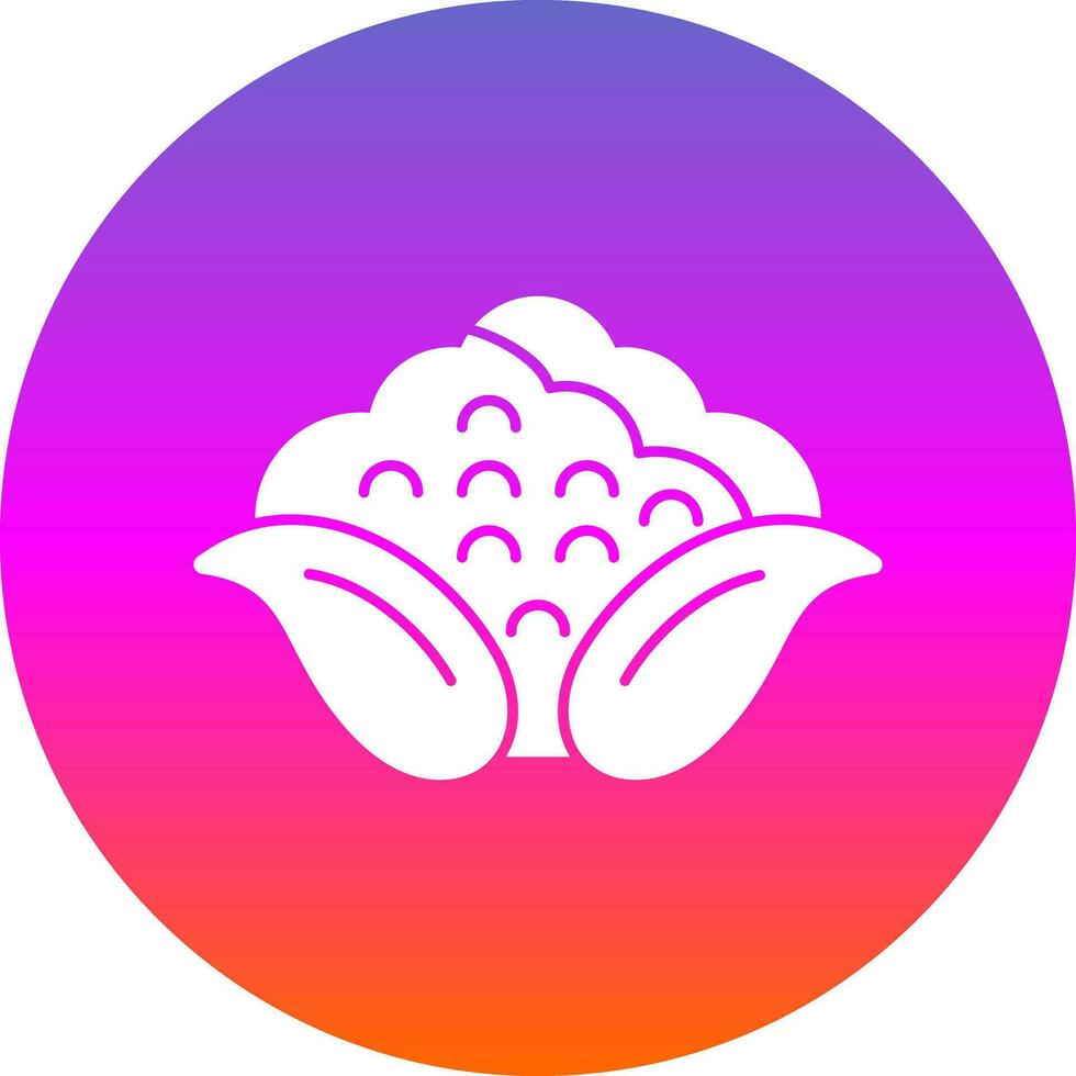 Cauliflower Vector Icon Design